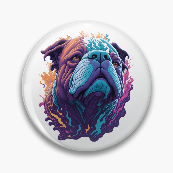 Item preview, Bold and Beautiful: Vibrant Color Bulldog designed and sold by ngness.
