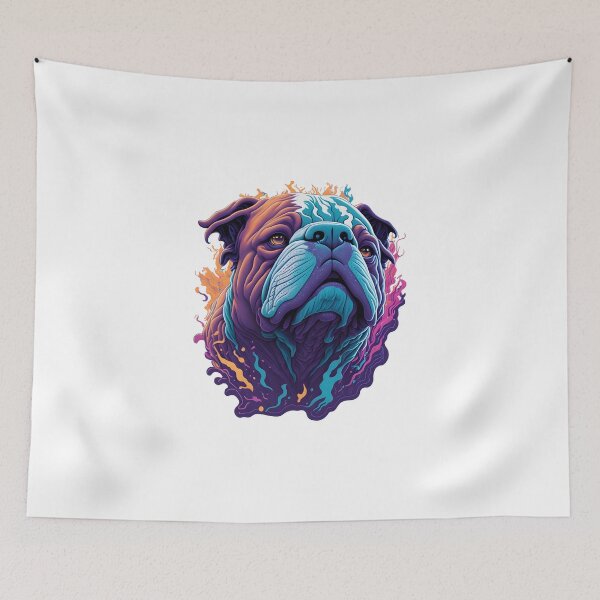 Item preview, Bold and Beautiful: Vibrant Color Bulldog designed and sold by ngness.
