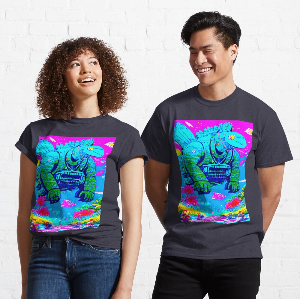 ANIME MANGA SURFING HAWAII KAIJU MOAI T-SHIRT  Kids T-Shirt by  ErikKarlsson