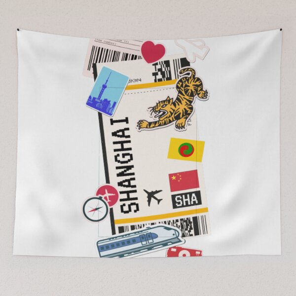 Item preview, Shanghai China Boarding Pass designed and sold by funnylifeusa.
