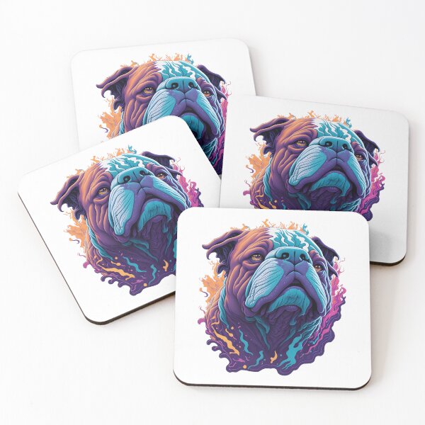 Item preview, Bold and Beautiful: Vibrant Color Bulldog designed and sold by ngness.