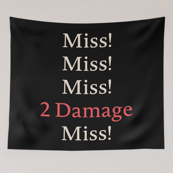 Item preview, Miss Miss 2 Damage Funny RPG designed and sold by pixeptional.