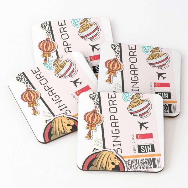 Item preview, Singapore Boarding Pass designed and sold by funnylifeusa.