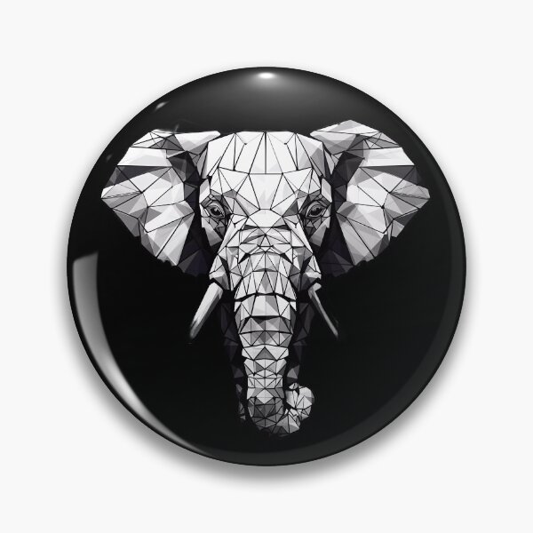 Item preview, "The Elephant and Geometric Figures: Artistic Fusion" designed and sold by Art-Vortex-fr.