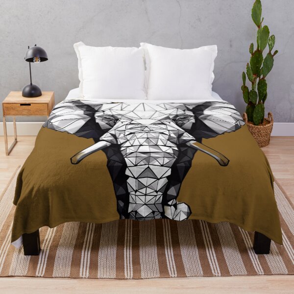 Item preview, "The Elephant and Geometric Figures: Artistic Fusion" designed and sold by Art-Vortex-fr.