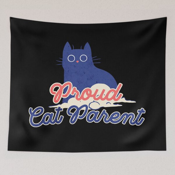 Item preview, "Proud Cat Parent" - Retro Cat Lover Tee designed and sold by WildWoodWaver.
