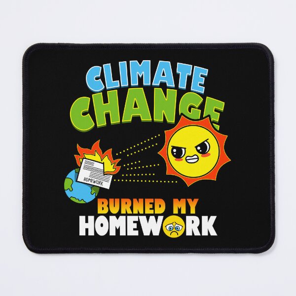 Item preview, Funny Climate Change Back to School Student Homework Excuse Joke designed and sold by BoggsNicolasArt.