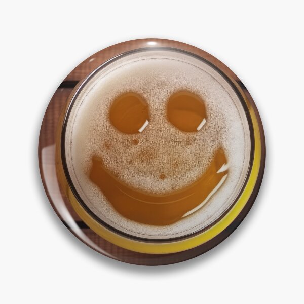 Item preview, Happy Beer Glass with a Smile designed and sold by salarkoshop.