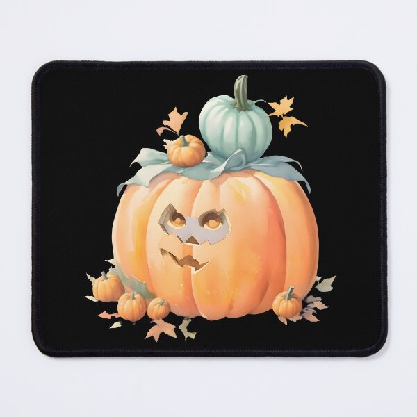 Item preview, Watercolor Hand Drawn Very Scary Halloween Pumpkins designed and sold by BloomCatB.