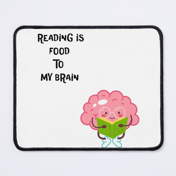 Item preview, Reading is The Food To My Brain Sticker designed and sold by PodXDesigns.