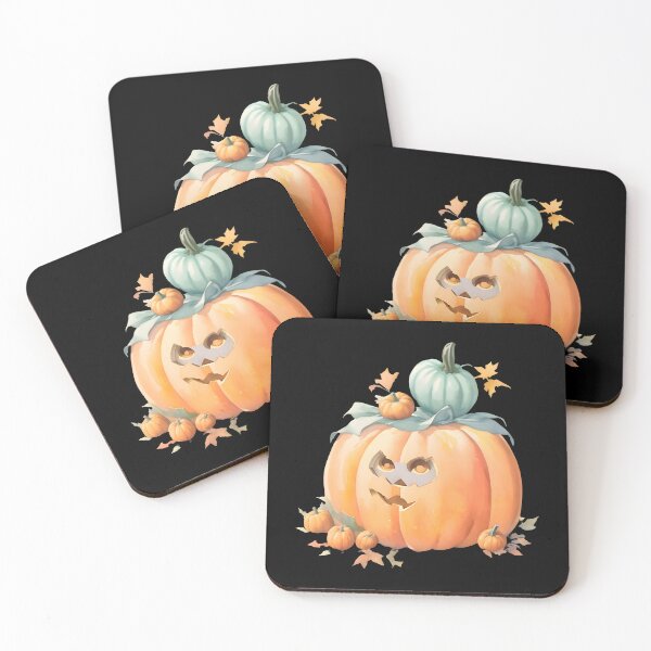 Item preview, Watercolor Hand Drawn Very Scary Halloween Pumpkins designed and sold by BloomCatB.