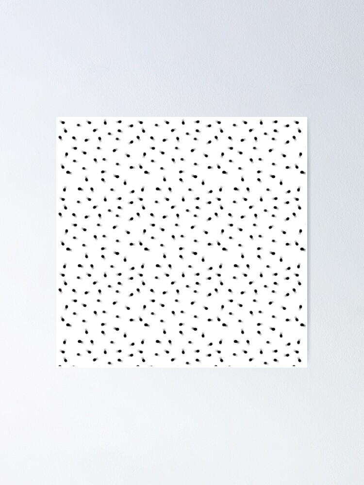 Little Modern Polka Dot in Black on White