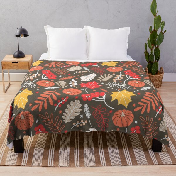 Item preview, Seasonal Autumn Pumpkin Botanical Berries Nature pattern designed and sold by Nicola-Rowe.