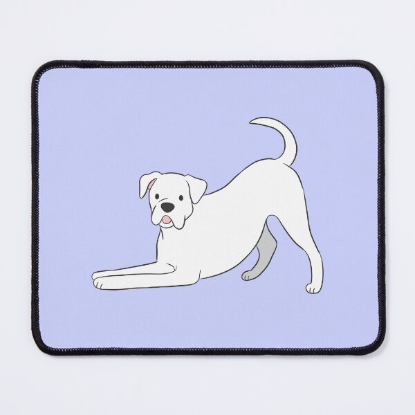 Item preview, Cute white boxer dog illustration  designed and sold by Yaragold.