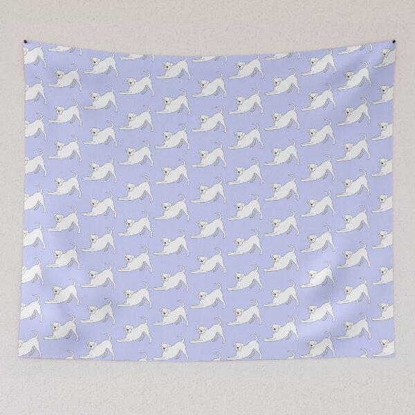 Item preview, Cute white boxer dog illustration  designed and sold by Yaragold.