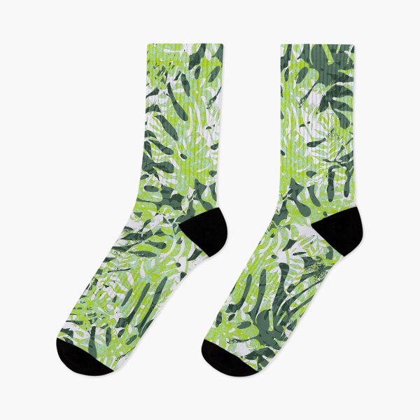 Item preview, Tropical cutout acid green designed and sold by Alessandro Remo Mazzoni Remotextiles.