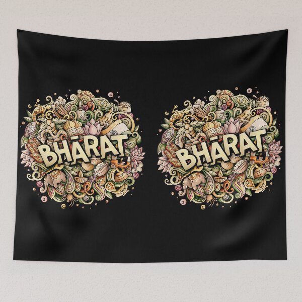 Item preview, Bharat Love - Bharat All Together - Indian Cultural Symbols designed and sold by 3dozecreations.