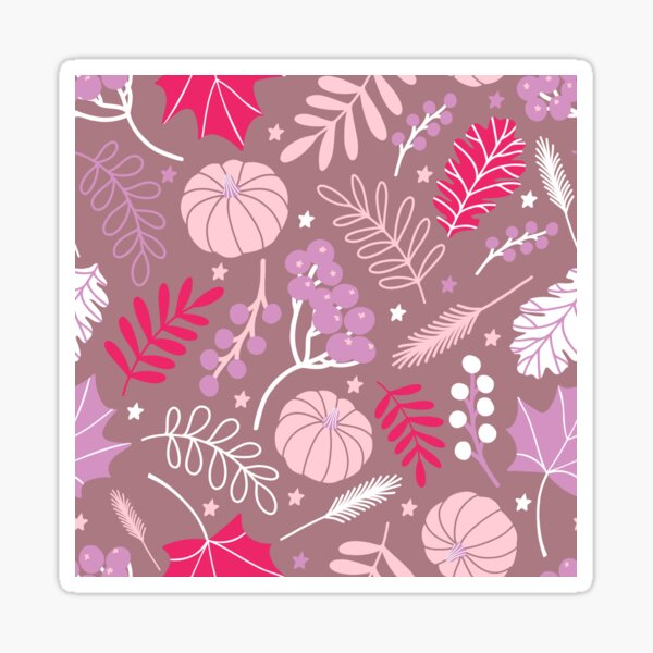 Item preview, Seasonal Autumn Botanical Pumpkin Berries Nature pattern designed and sold by Nicola-Rowe.