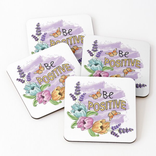 Item preview, Be Positve - Florwers - Butterflies designed and sold by Ayesha Saleem.