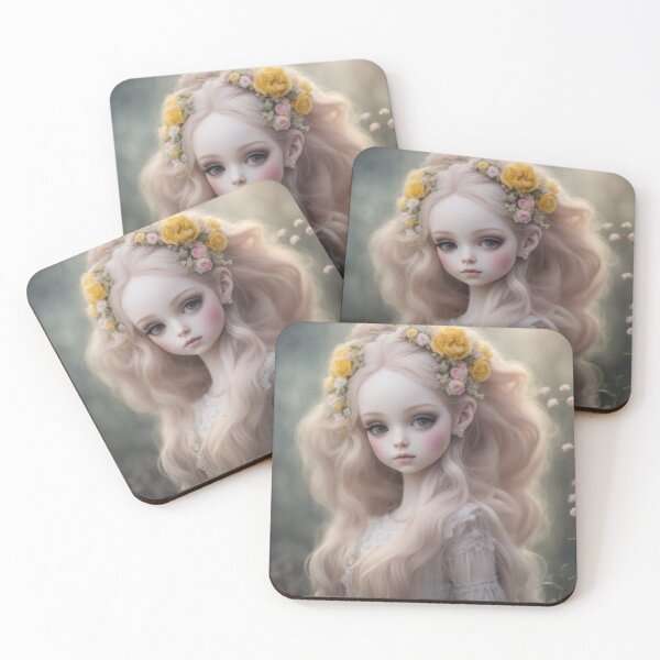 Item preview, Fairytale inspired girl yellow designed and sold by WaryTales.
