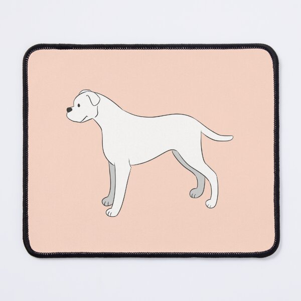 Item preview, Cute white boxer dog illustration  designed and sold by Yaragold.