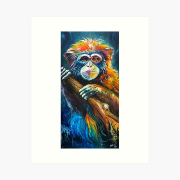 Marmoset Monkey: spiritual guide Art Print