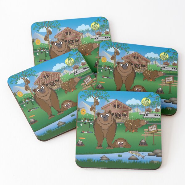 Item preview, Many Bear Country Items - Brown Bears and Cubs - Wildlife Art designed and sold by Billers Art.
