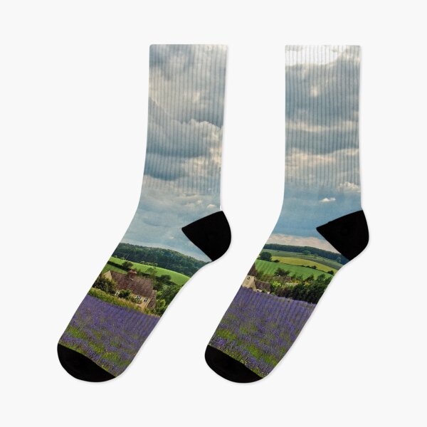 Item preview, Lavender Field Purple Flowers Cotswolds England designed and sold by AndyEvansPhotos.