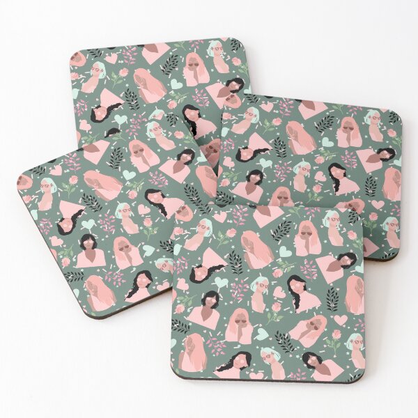 Item preview, Girls on Top (green-pink) designed and sold by Dorina Larsdotter.