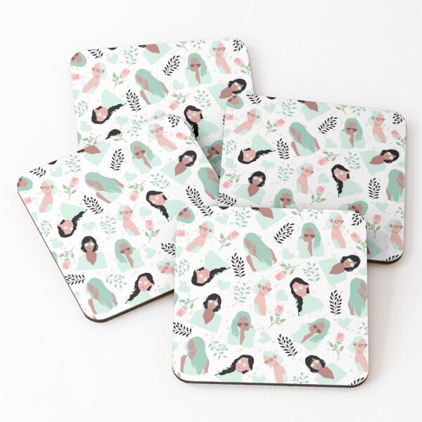 Item preview, Girls on Top (white-green) designed and sold by Dorina Larsdotter.
