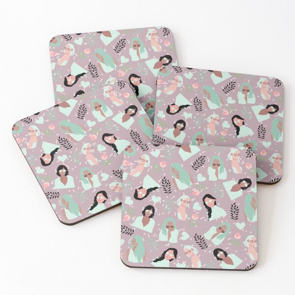 Item preview, Girls on Top (green-pink) designed and sold by Dorina Larsdotter.