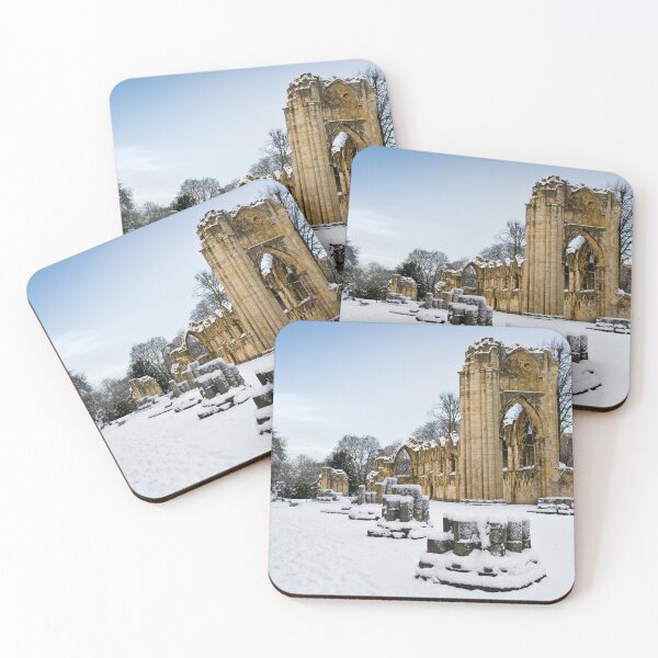 Item preview, St Mary's Abbey in snow with blue sky. designed and sold by bailey-cooper.