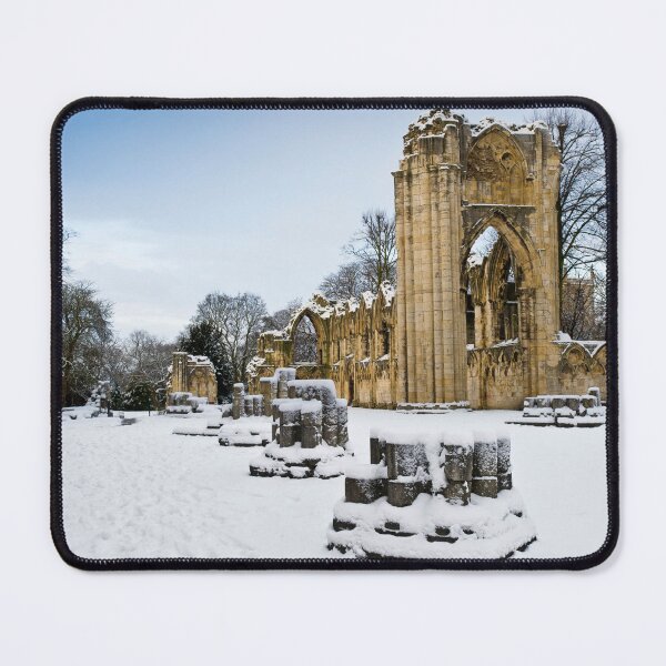 Item preview, St Mary's Abbey in snow with blue sky. designed and sold by bailey-cooper.