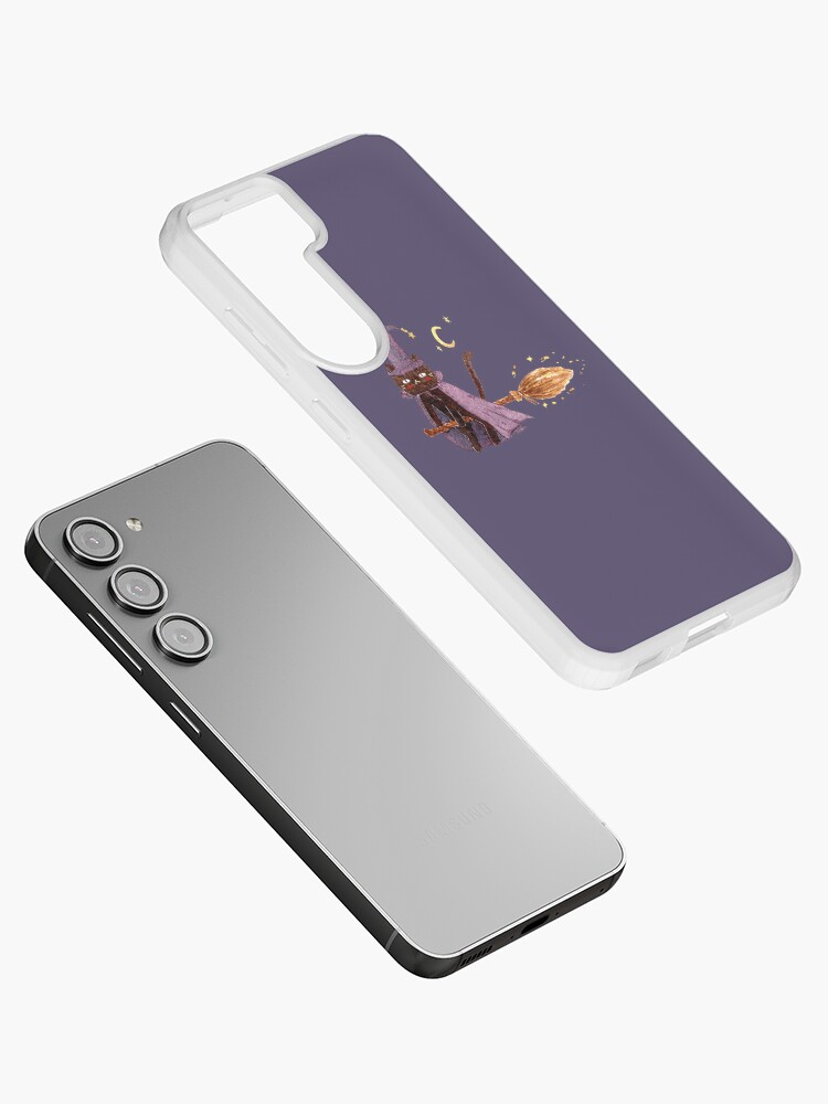 Thumbnail 2 of 4, Samsung Galaxy Phone Case, Cat Wizard in Halloween Night designed and sold by Rosemary-Cat.