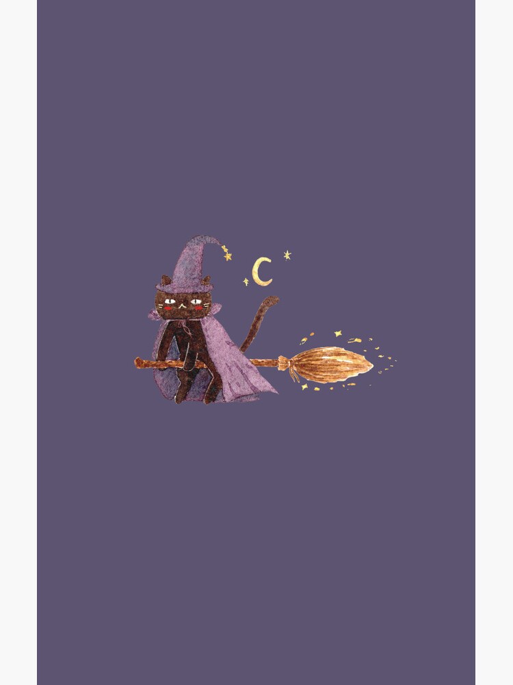 Thumbnail 4 of 4, Samsung Galaxy Phone Case, Cat Wizard in Halloween Night designed and sold by Rosemary-Cat.