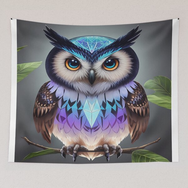 Item preview, Holographic owl 6 designed and sold by SchokoGoth.