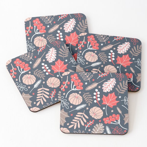 Item preview, Seasonal Autumn Botanical Pumpkin Berries Nature pattern designed and sold by Nicola-Rowe.