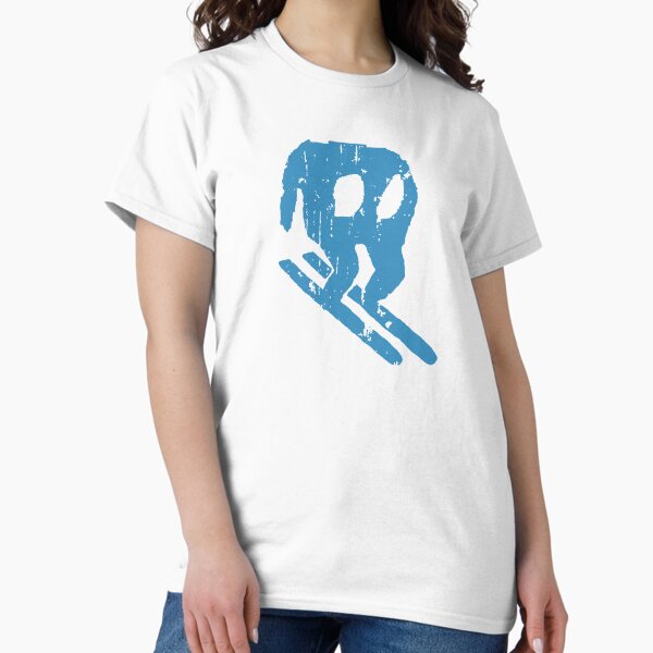 Vista previa del artículo con la obra «Horace va a esquiar (angustiado)», diseñado y vendido por RetroTrader.