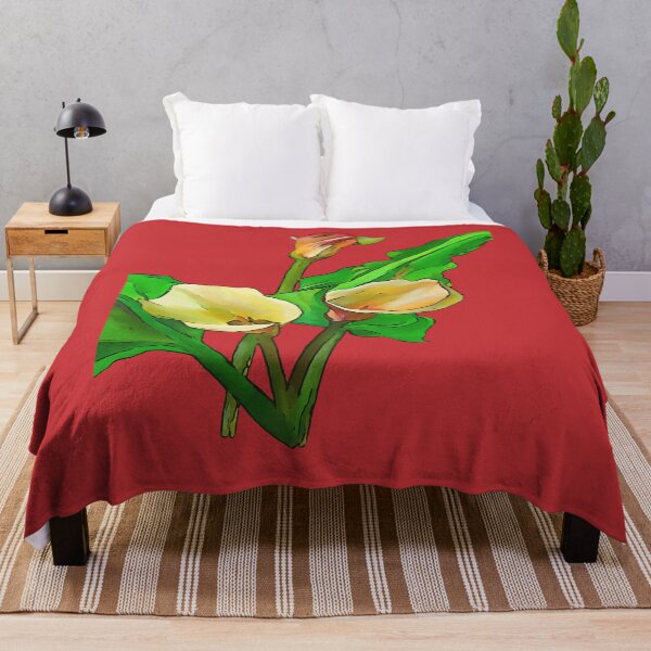 Item preview, Three Calla Lilies Black Outline Art designed and sold by taiche.