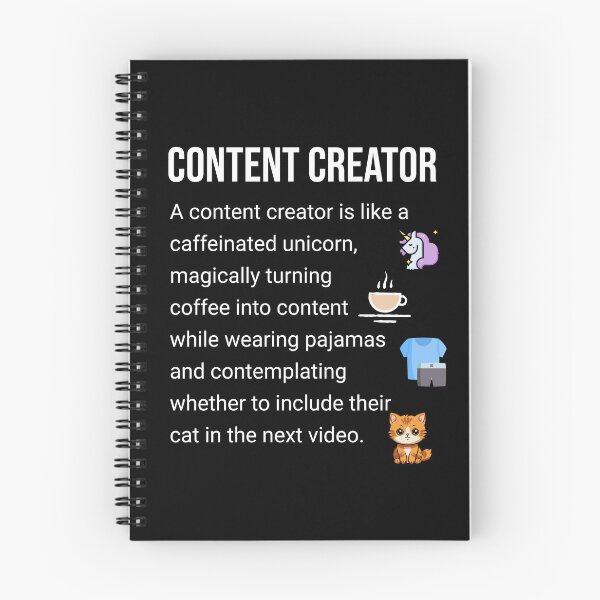 Item preview, Content Creator, funny definition, for social media fans designed and sold by All Year Round.