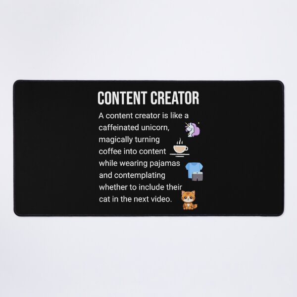 Item preview, Content Creator, funny definition, for social media fans designed and sold by All Year Round.