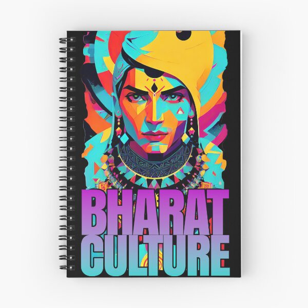 Item preview, bharat indian culture sticker style graphic illustration designed and sold by ironpalette.