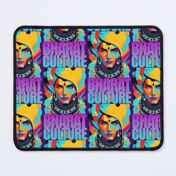 Item preview, bharat indian culture sticker style graphic illustration designed and sold by ironpalette.