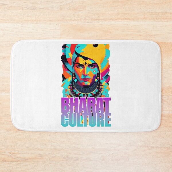 Item preview, bharat indian culture sticker style graphic illustration designed and sold by ironpalette.