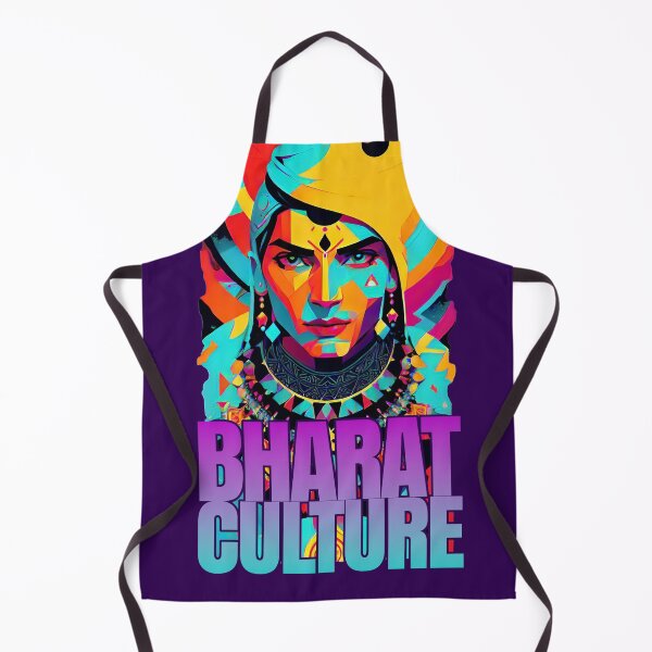 Item preview, bharat indian culture sticker style graphic illustration designed and sold by ironpalette.