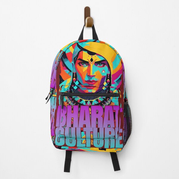 Item preview, bharat indian culture sticker style graphic illustration designed and sold by ironpalette.