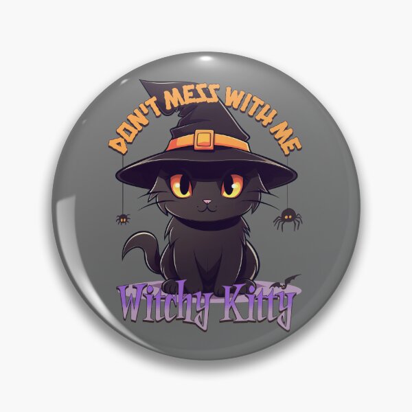 Item preview, Gatito brujo de Halloween, gato negro kawaii de Halloween designed and sold by Sara-Design2.