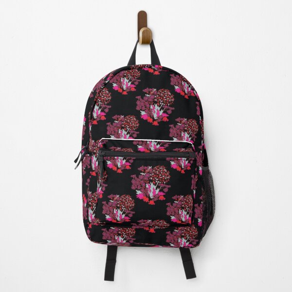 Item preview, Floral pattern red version black background designed and sold by GENEST-V.