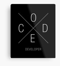 CODE Developer Metal Print