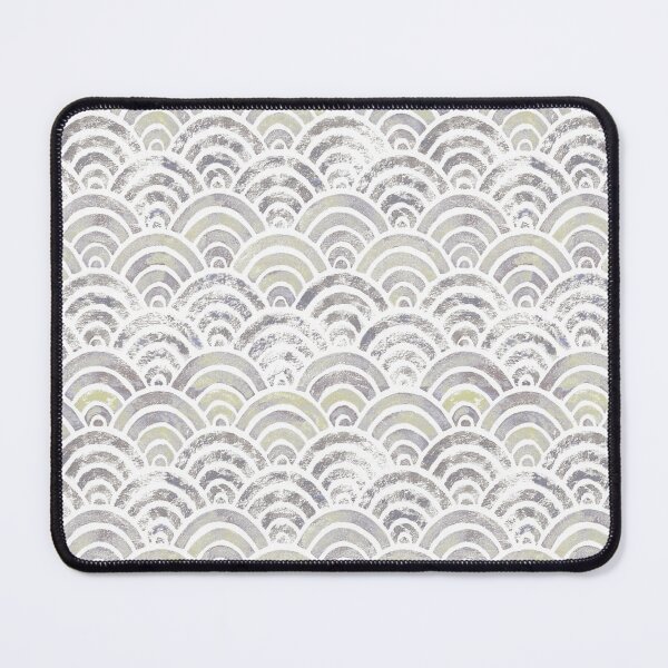 Item preview, Fish scales japanese pastel white designed and sold by Alessandro Remo Mazzoni Remotextiles.